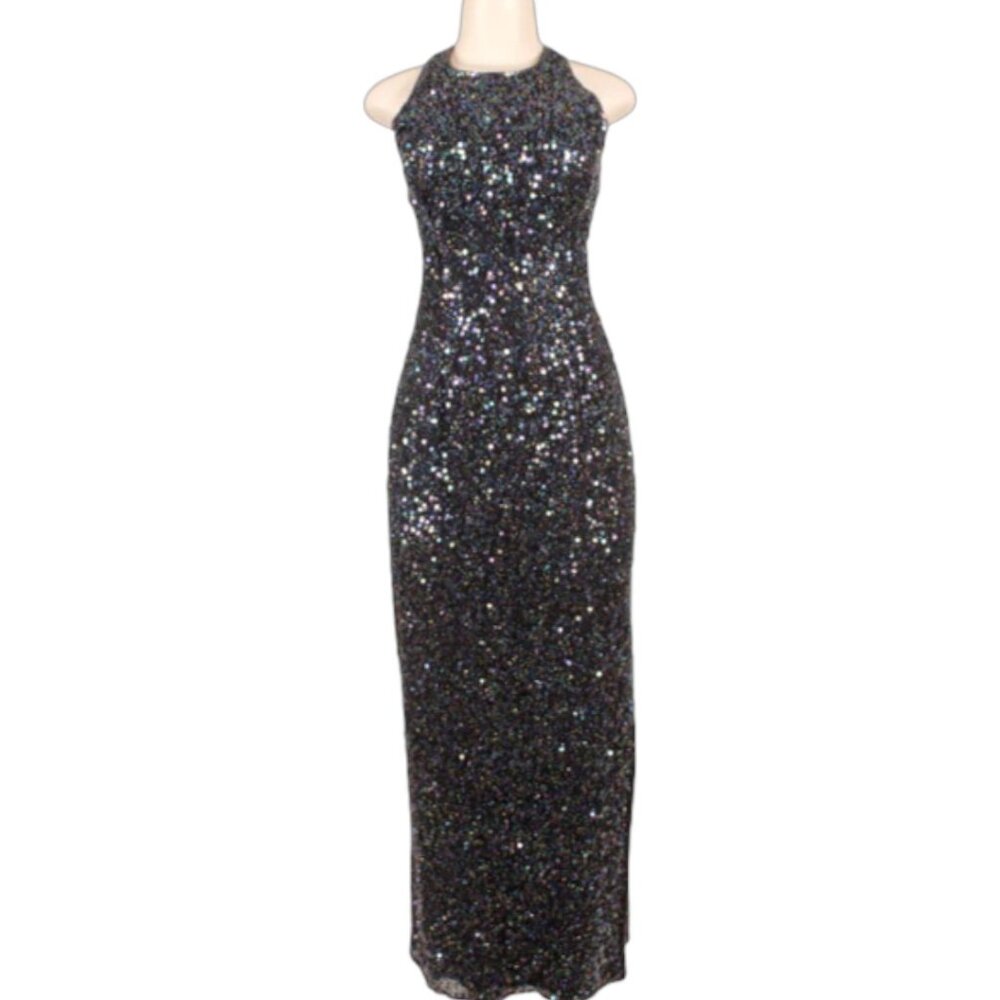 Scala Multicolor Sequin Gown - image 1